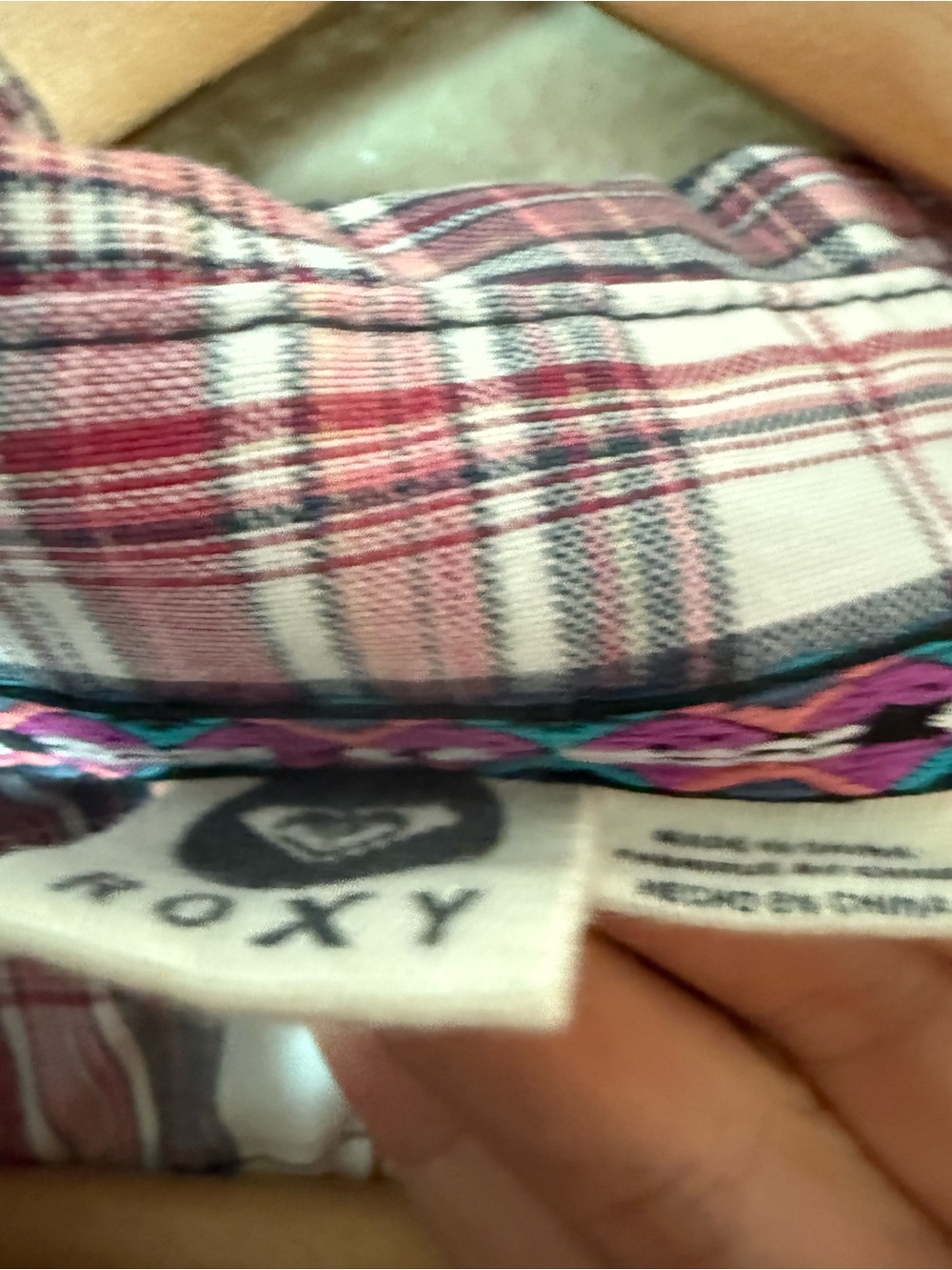 Roxy Plaid Button-Up Shirt - Picture 2 of 5
